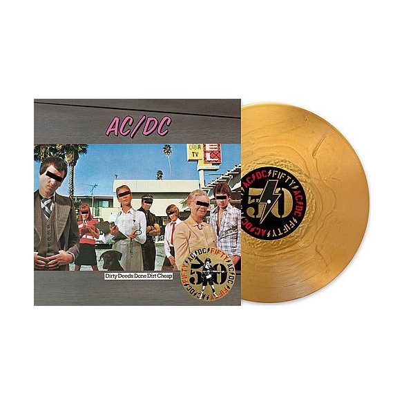 AC/DC - Dirty Deeds Done Dirt Cheap / limitált "gold" vinyl bakelit / vinyl bakelit / LP