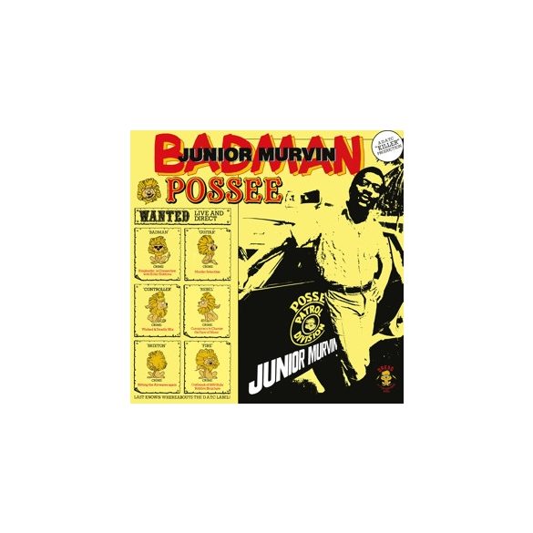 JUNIOR MURVIN - Bad Man Possee / "yellow"  vinyl bakelit / LP