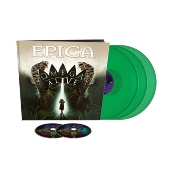 EPICA - Omega Alive / 3lp+Dvd+Blu-Ray earbook színes vinyl bakelit / 3xLP