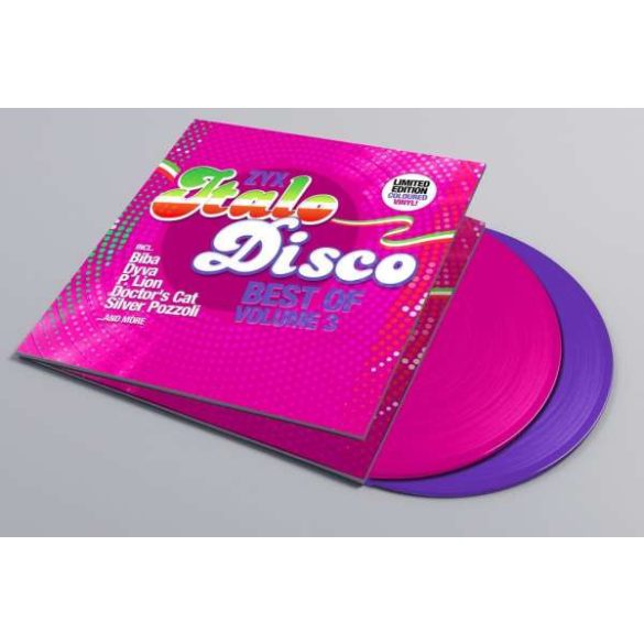 VÁLOGATÁS - ZYX Italo Disco: Best Of Vol.3 BORÍTÓSÉRÜLT!  / limitált színes vinyl bakelit / 2xLP