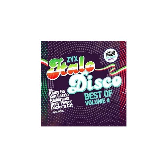 VÁLOGATÁS - ZYX Italo Disco Best Of Vol.4 / színes vinyl bakelit / 2xLP