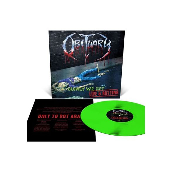 OBITUARY - Slowly We Rot - Live and Rotting / színes vinyl bakelit / LP