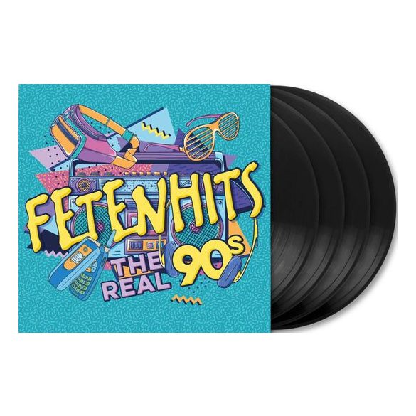 VÁLOGATÁS - Fetenhits - The Real 90's / vinyl bakelit / 4xLP