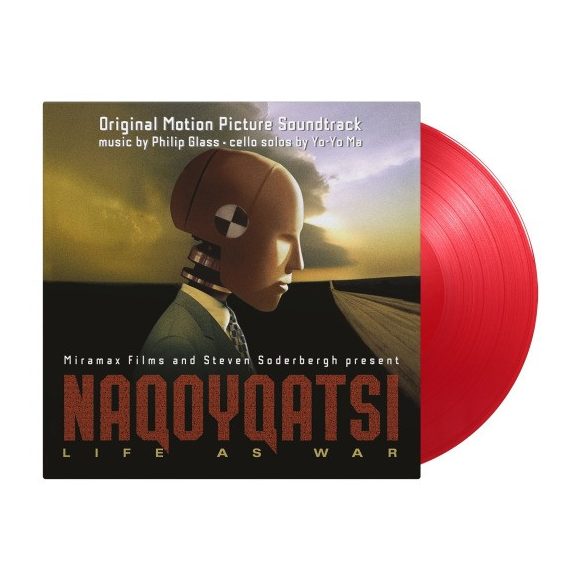 PHILIP GLASS - Naqoyqatsi Life As War / limitált "red" vinyl bakelit / 2xLP