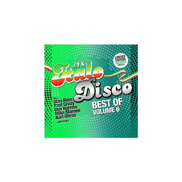 VÁLOGATÁS - ZYX Italo Disco: Best Of Vol. 6 / limitált színes vinyl bakelit / 2xLP