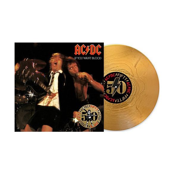 AC/DC - If You Want Blood You've Got It / gold színes vinyl bakelit / LP