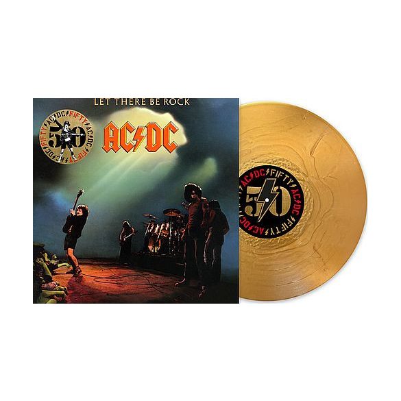 AC/DC - Let There Be Rock /gold színes vinyl bakelit / LP