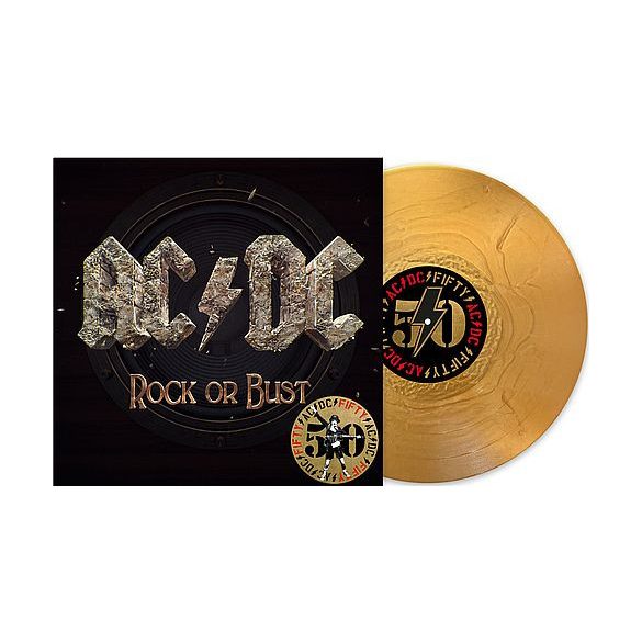 AC/DC - Rock or Bust / gold színes vinyl bakelit / 2xLP