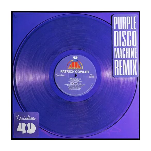 PATRICK COWLEY - Menergy (Purple Disco Machine maxi vinyl bakelit / "12