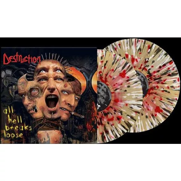 DESTRUCTION - All Hell Breaks Loose / színes vinyl bakelit / 2xLP