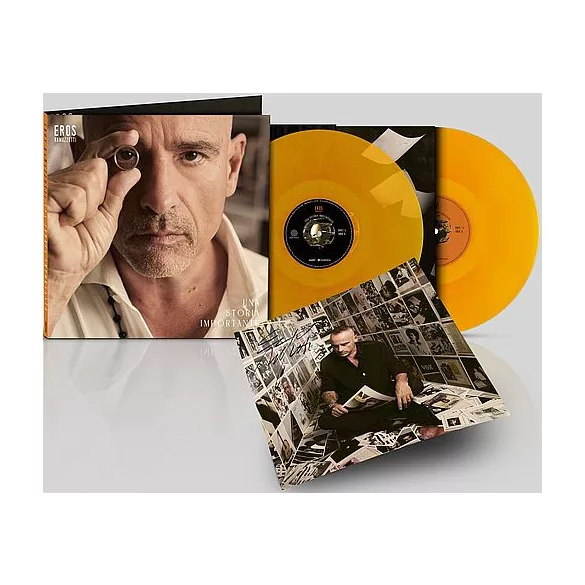 EROS RAMAZZOTTI - Una Storia Importante (Italian signed) / színes vinyl bakelit / 2xLP