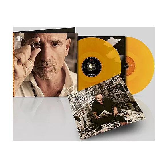 EROS RAMAZZOTTI - Una Historia Importante (Spanish signed) / színes vinyl bakelit / 2xLP