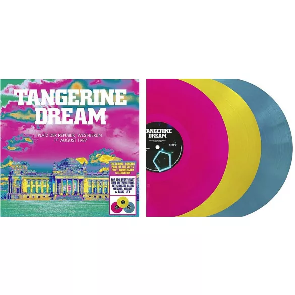 TANGERINE DREAM - Platz der Republik, West-Berlin - August 1st 1987 / színes vinyl bakelit / 3xLP