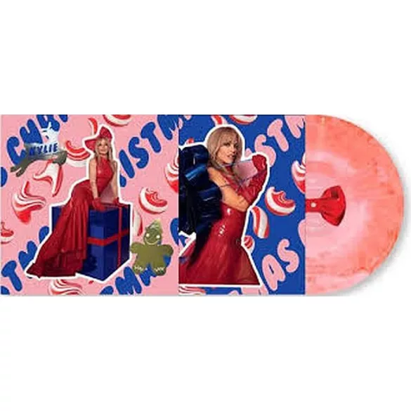 KYLIE MINOGUE - Kylie Christmas (Fully Wrapped) / pink & white, indie exclusive vinyl bakelit / LP