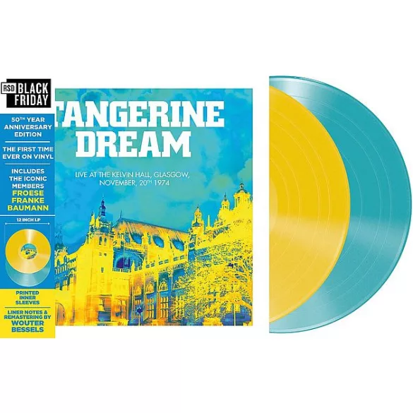 TANGERINE DREAM - Live At Kelvin Hall, Glasgow / színes vinyl bakelit / 2xLP
