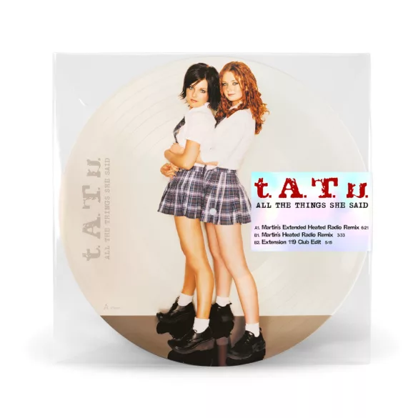 T.A.T.U. - All The Things She Said / picture disc vinyl bakelit maxi / 12"