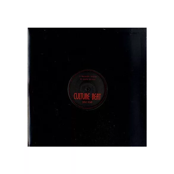 CULTURE BEAT - Your Love / vinyl bakelit maxi / 12"