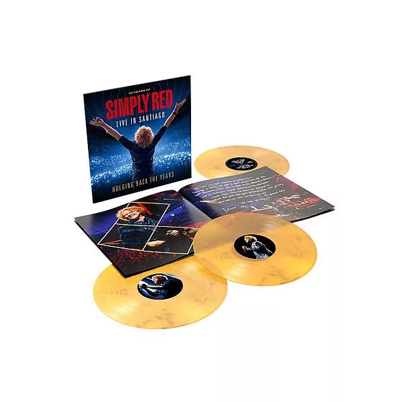 SIMPLY RED - Holding Back the Years: Live in Santiago / színes vinyl bakelit / 3xLP