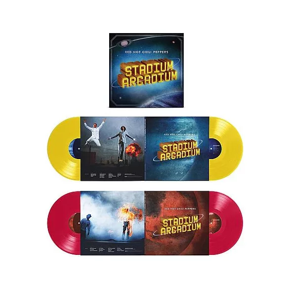 RED HOT CHILI PEPPERS - Stadium Arcadium / yellow, red vinyl bakelit / 4xLP