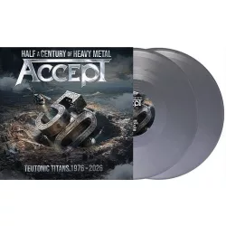   ACCEPT - Teutonic Titans 1976-2026 / solid silver vinyl bakelit / 2xLP