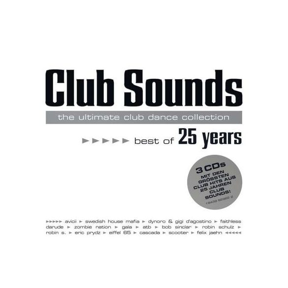 VÁLOGATÁS - Club Sounds Best Of 25 Years / 3cd / CD