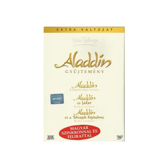 MESEFILM - Aladdin díszdoboz /Aladdin, Aladdin és Jafar,Aladdin és a tolvajok fejedelme/ DVD