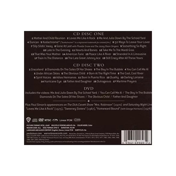 PAUL SIMON - Essential /2cd+dvd/ CD