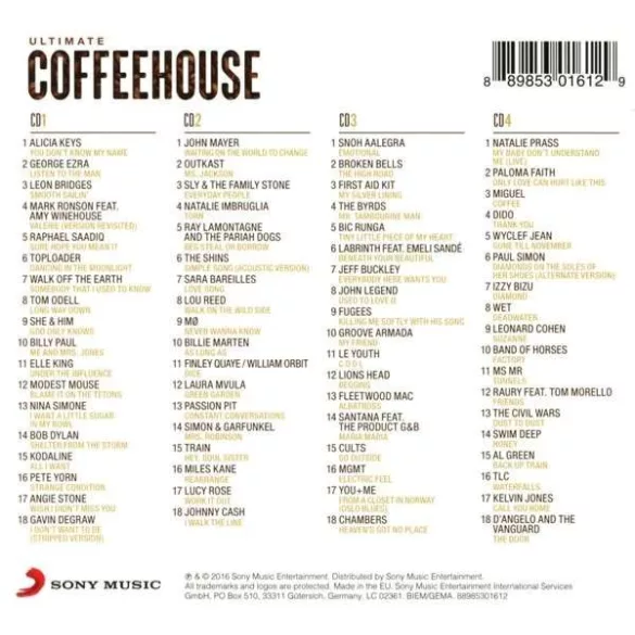 VÁLOGATÁS - Ultimate...Coffeehouse / 4cd / CD