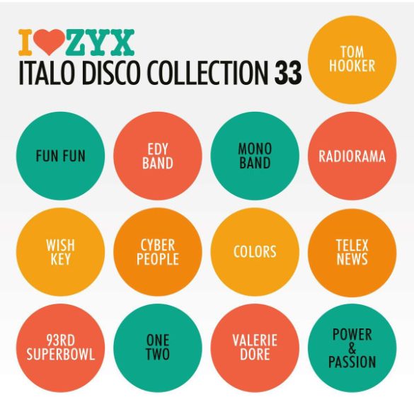 VÁLOGATÁS - I Love ZYX Italo Disco Collection vol.33. / 2cd / CD