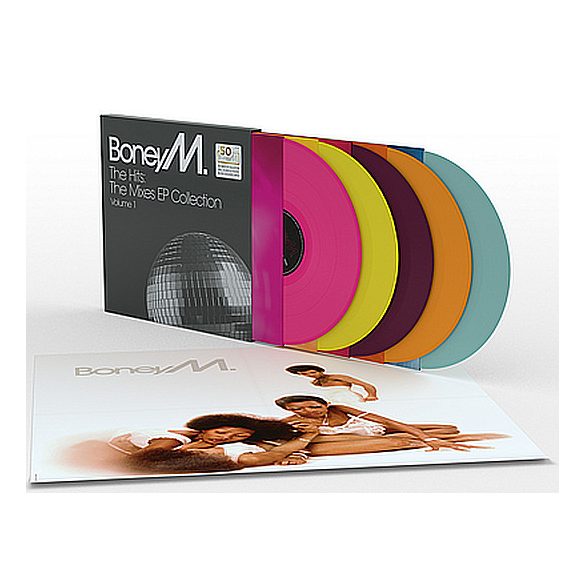 BONEY M - The Hits Mixes EP Collection volume 1 / színes vinyl bakelit maxi box 5x12" / Vinyl box