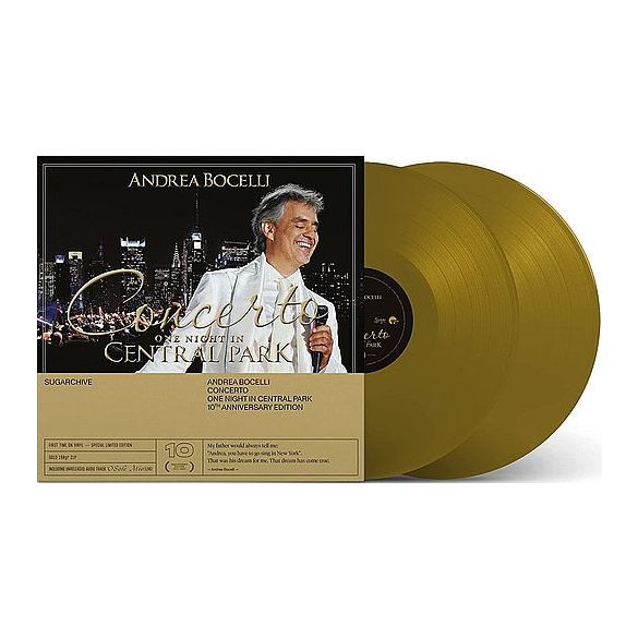 ANDREA BOCELLI - One Night In Central Park / színes vinyl bakelit / 2xLP